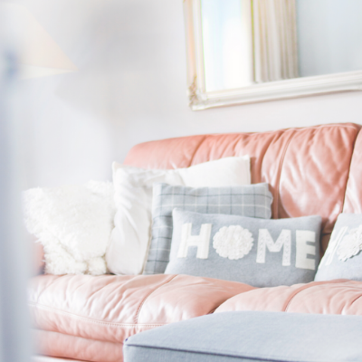 Photo of couch with pillows