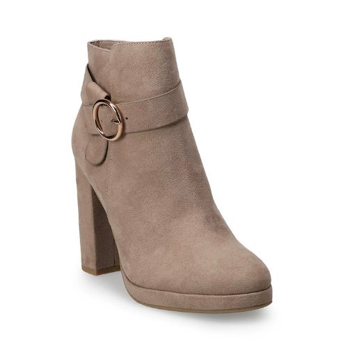 Taupe booties