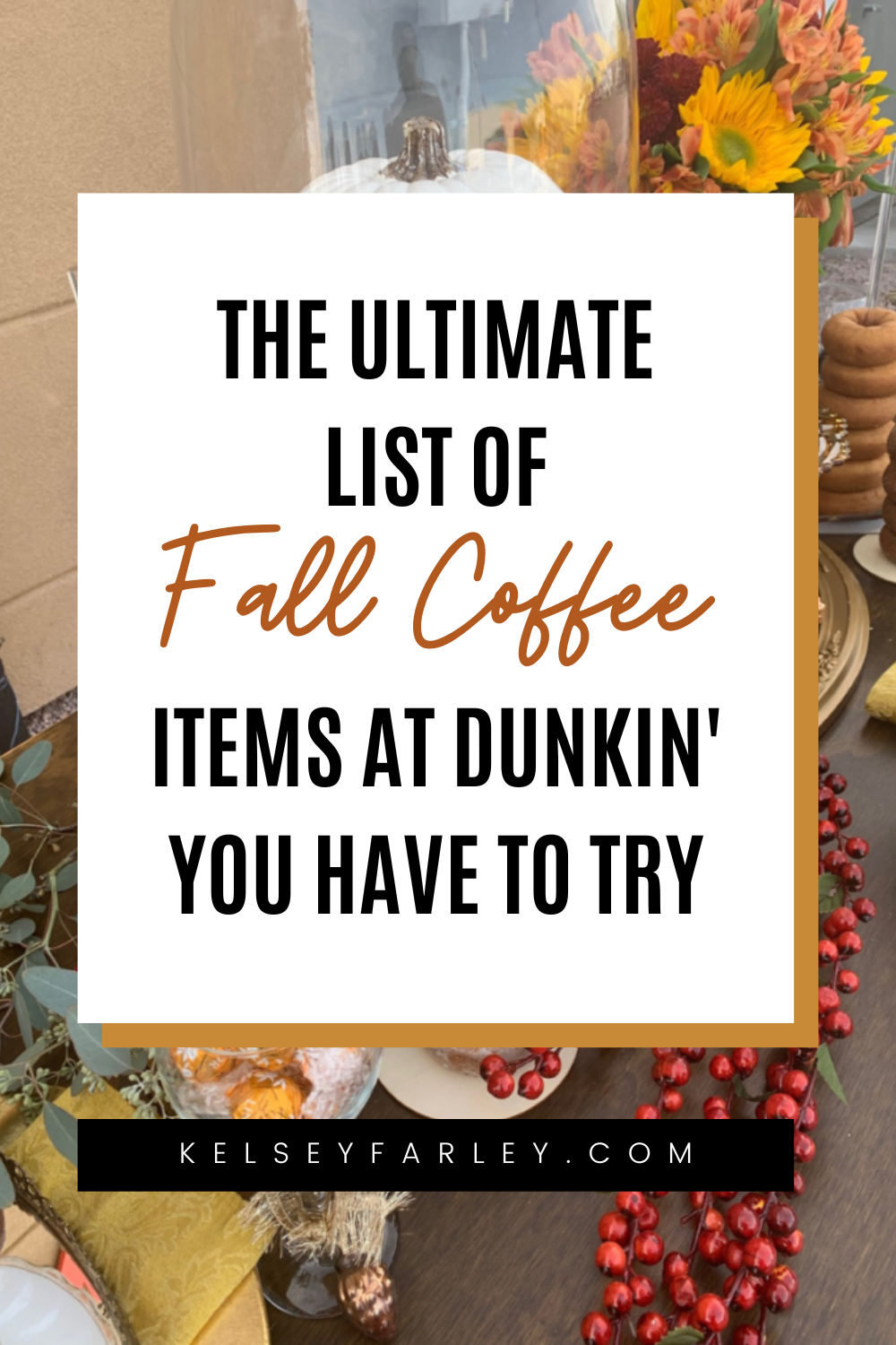 Fall Coffee Favorites at Dunkin' Donuts